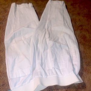 White slacks  cotton waist 34 in.   Susan Gaver